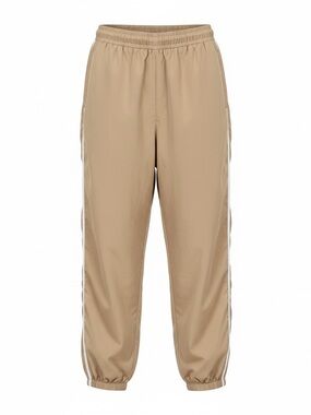 SHEIN Beige Track Pants with Side Stripe